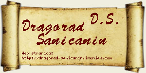 Dragorad Saničanin vizit kartica